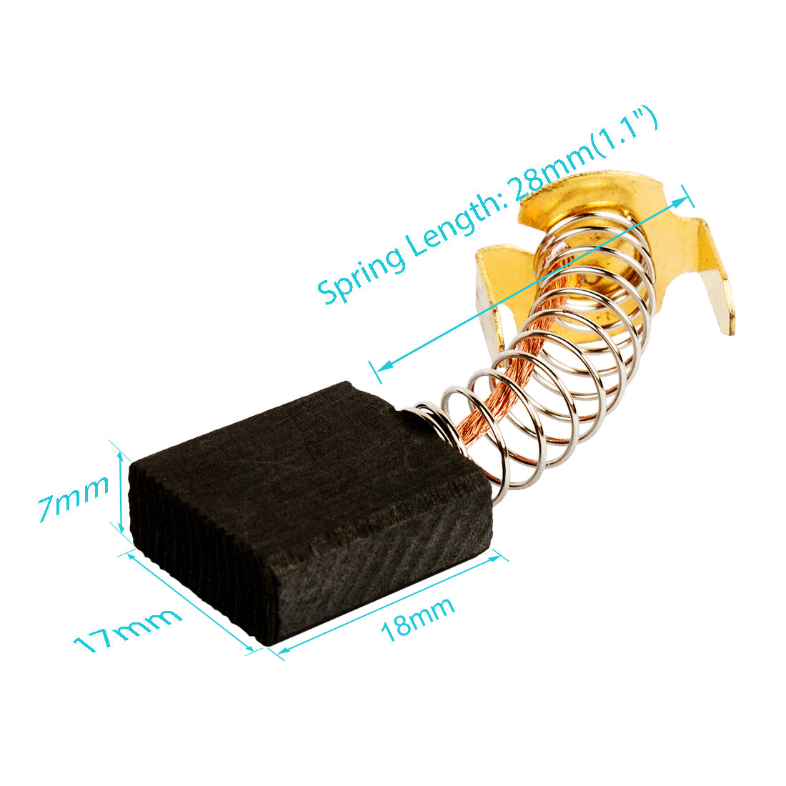 uxcell Uxcell Pair of Carbon Brushes Brush Repairing Part for Generic Electric Motor