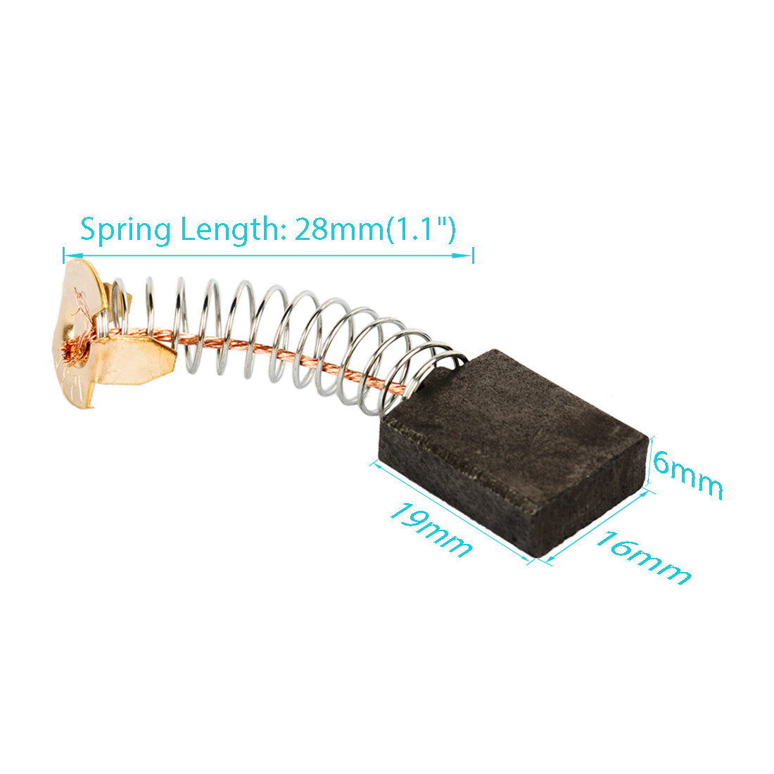 uxcell Uxcell Pair of Carbon Brushes Brush Repairing Part for Generic Electric Motor