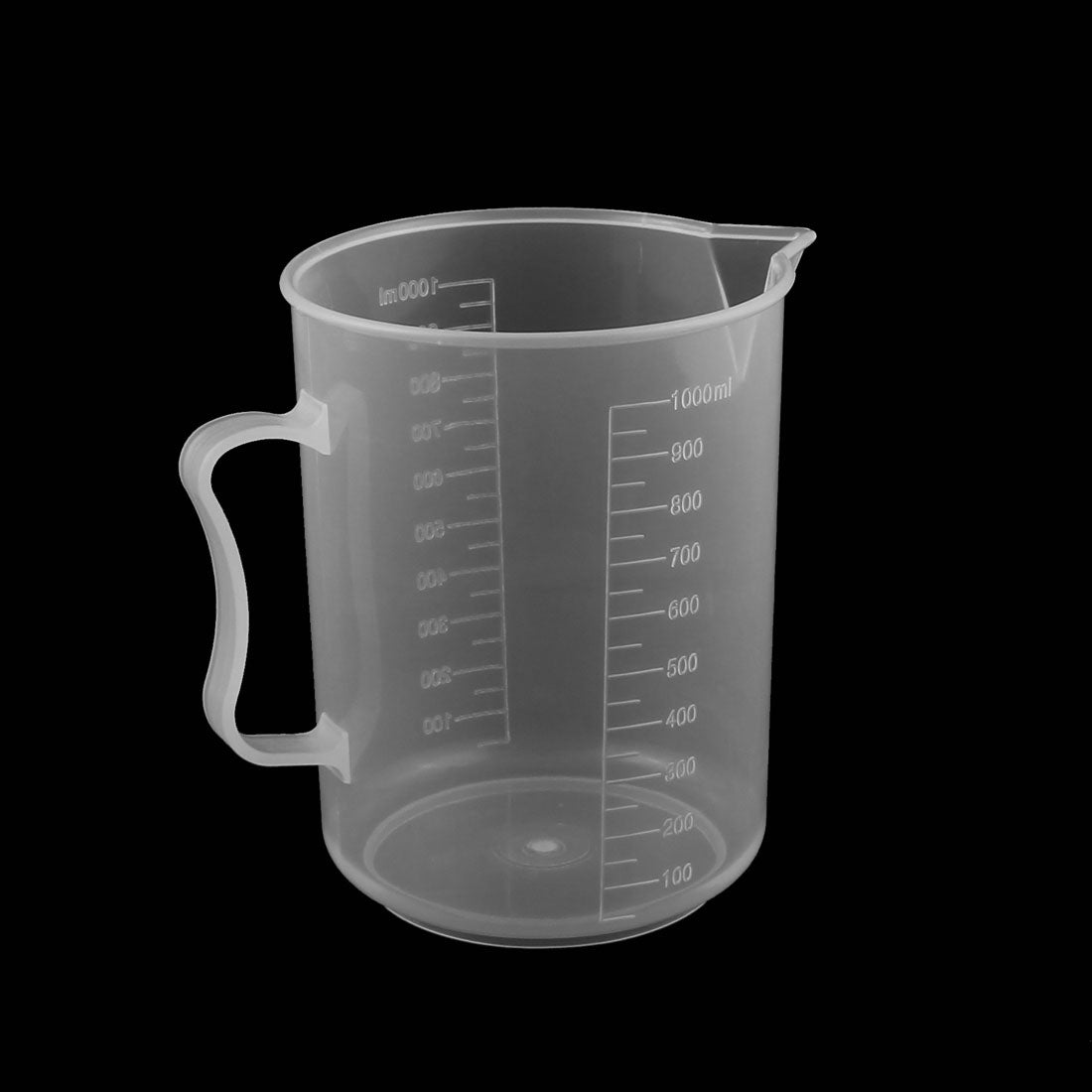 uxcell Uxcell Kitchen Lab 1000mL Plastic Anti-acid Measuring Cup Jug Pour Spout Container 2pcs