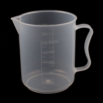 uxcell Uxcell Kitchen Labotary 500mL Plastic Measuring Cup Jug Pour Spout Container