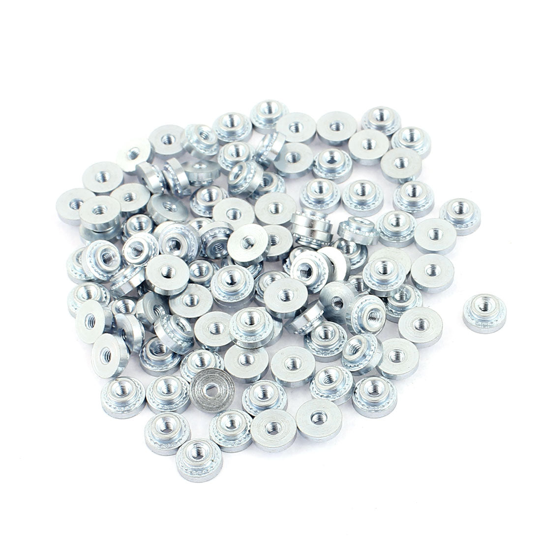 uxcell Uxcell M2-2 Knurled Metal Self Clinching Nut Fastener 100pcs for 1.4mm Thick Thin Plate