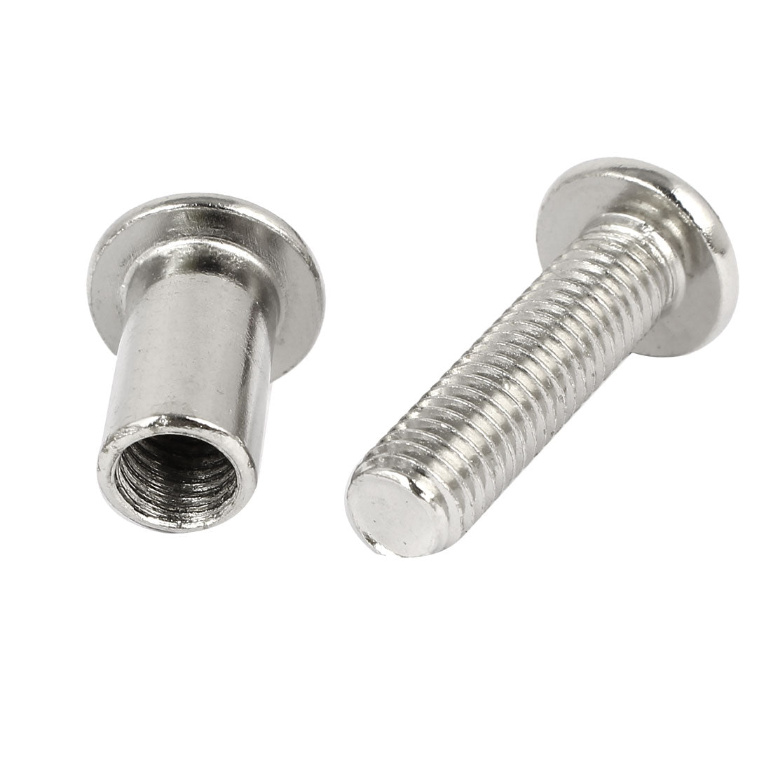 uxcell Uxcell M8x30mm Metal Phillips Countersunk Head Screw Bolts Dowel Barrel Nuts 10 Pcs