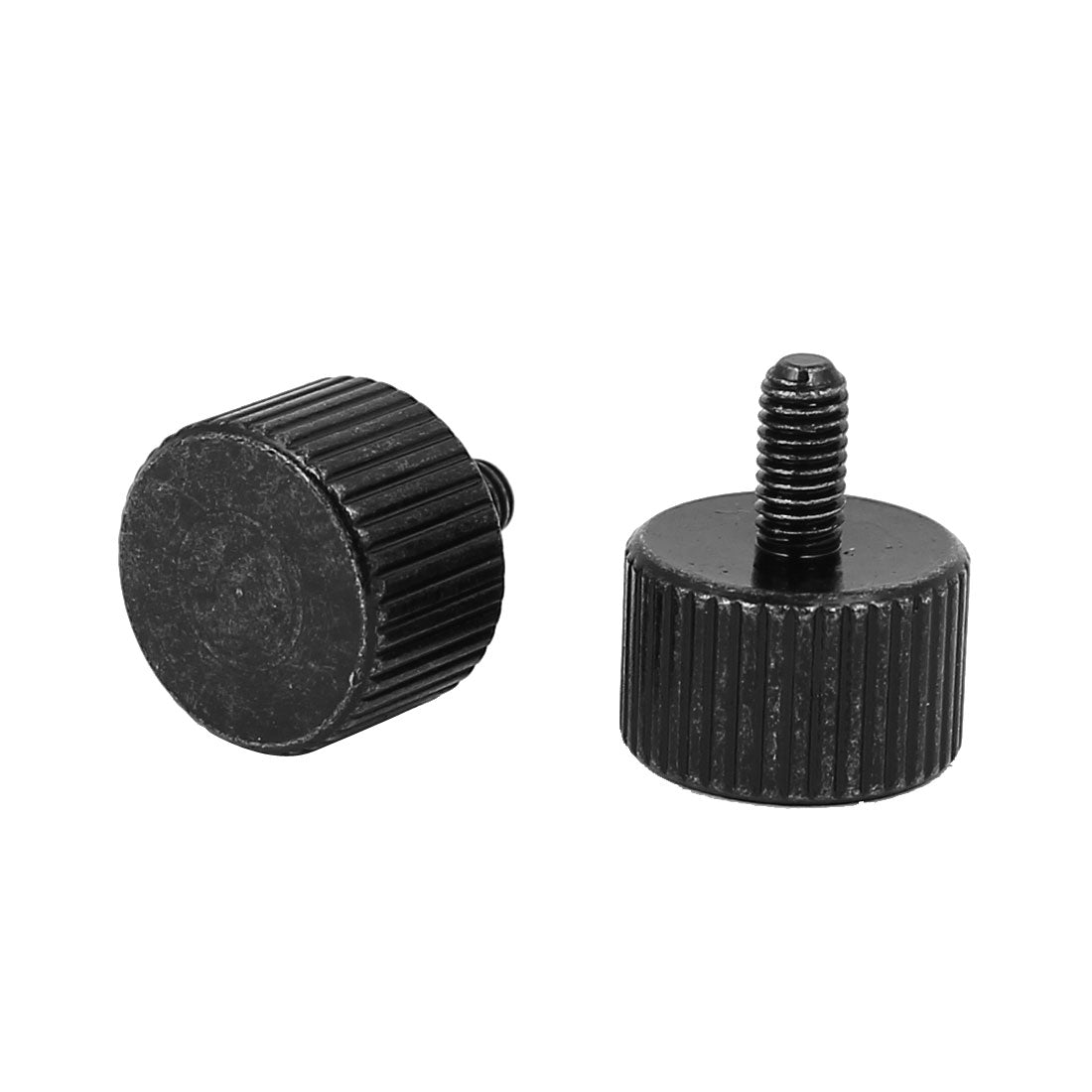 uxcell Uxcell Computer PC Case Black Zinc Plated Flat Head Knurled Thumb Screw M3x6mm 40pcs