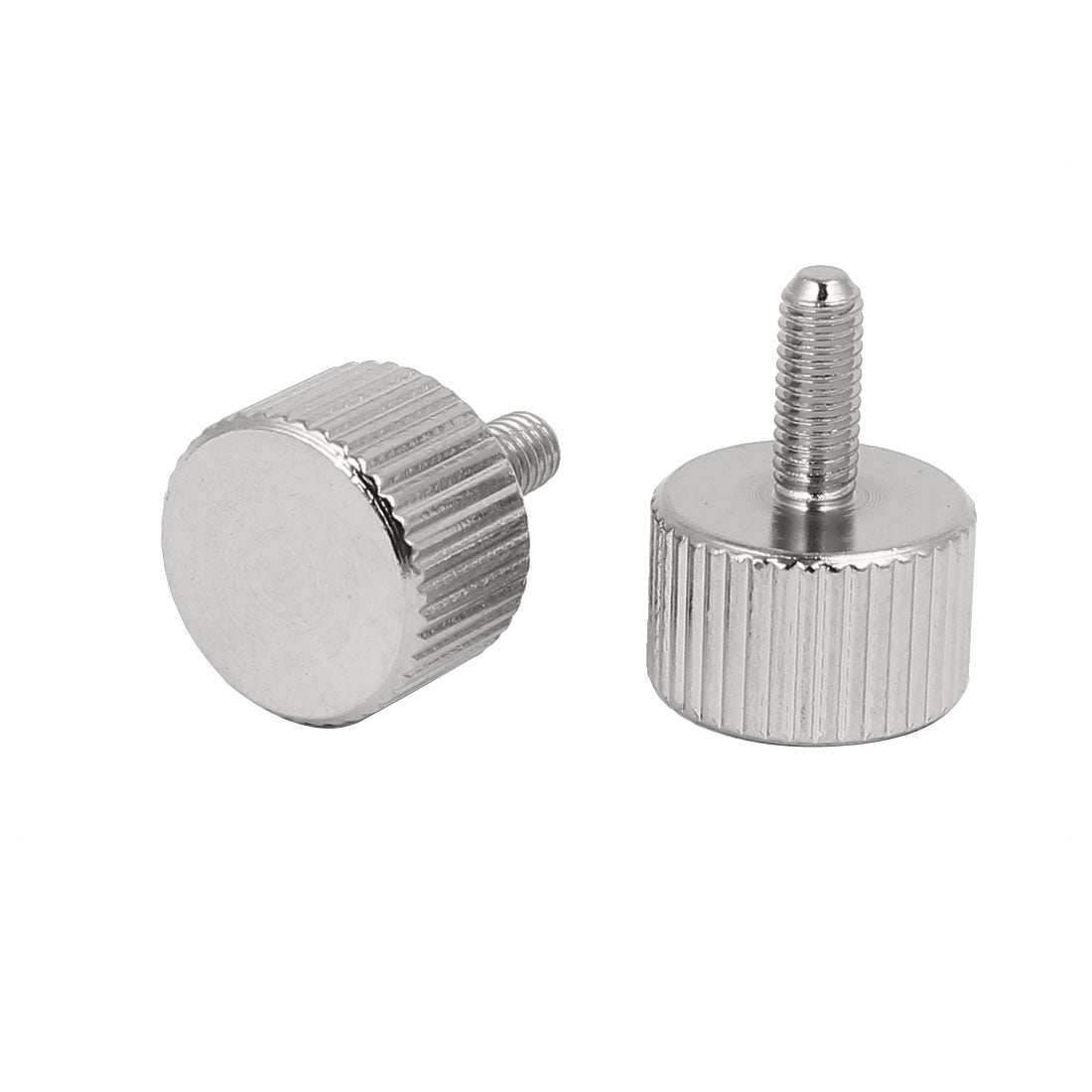 uxcell Uxcell M3x8mm Nickel Plated Flat Head Knurled Thumb Screw 10pcs for Computer PC Case