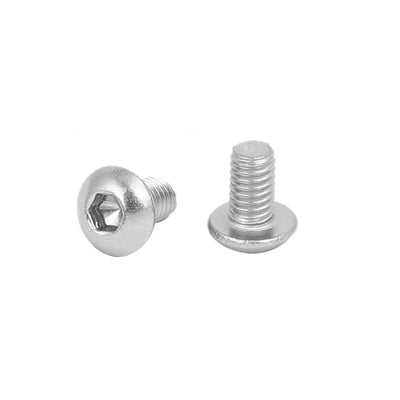 Harfington Uxcell M3x5mm 316 Stainless Steel Fully Thread Button Head Hex Socket Cap Screw 40pcs