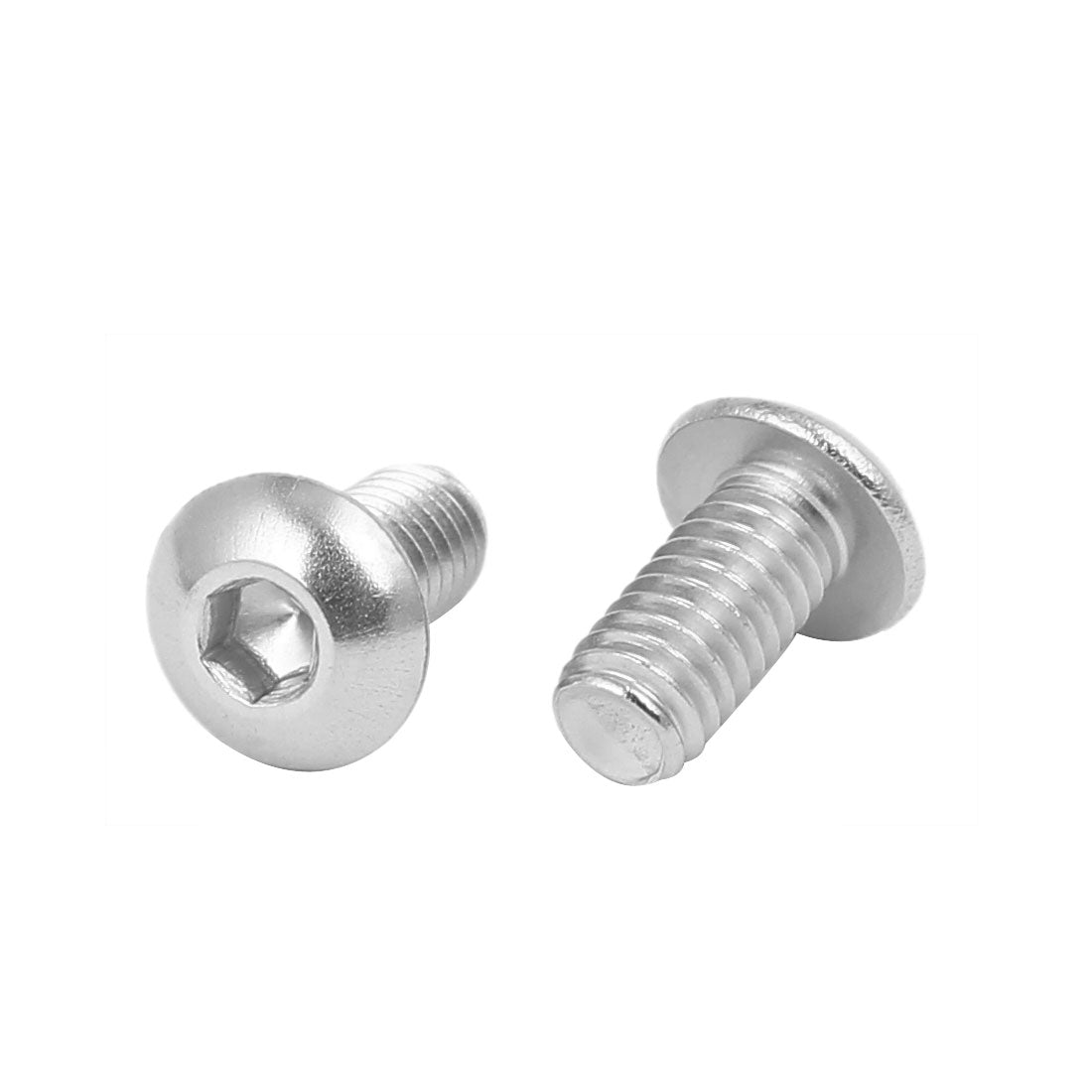 uxcell Uxcell M4x8mm 316 Stainless Steel Round Button Head Hex Socket Cap Screw Bolt 20pcs