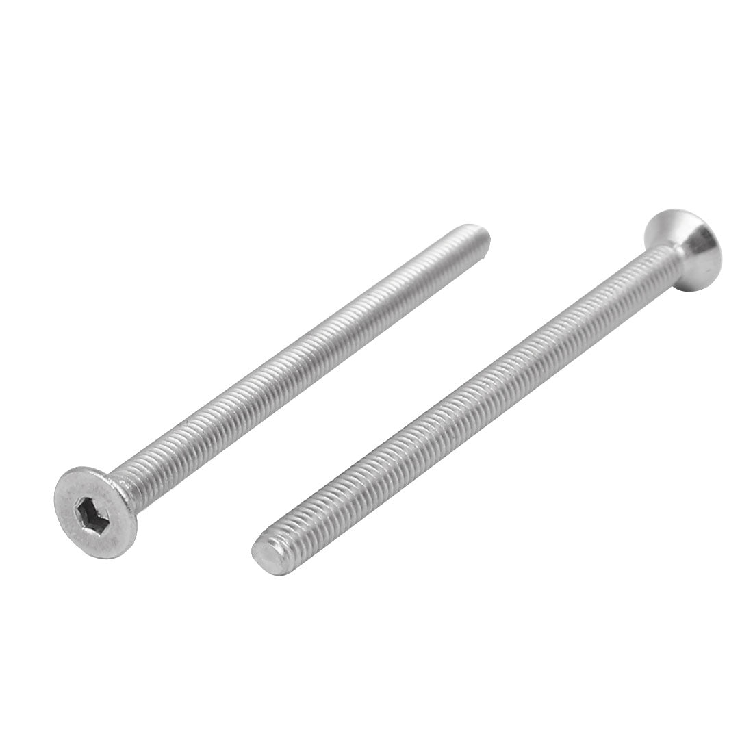 uxcell Uxcell 5Stk M4x60mm 316 Edelstahl Flatte Kopf Hexon Steckdose Schraube Bohrer Fastener de