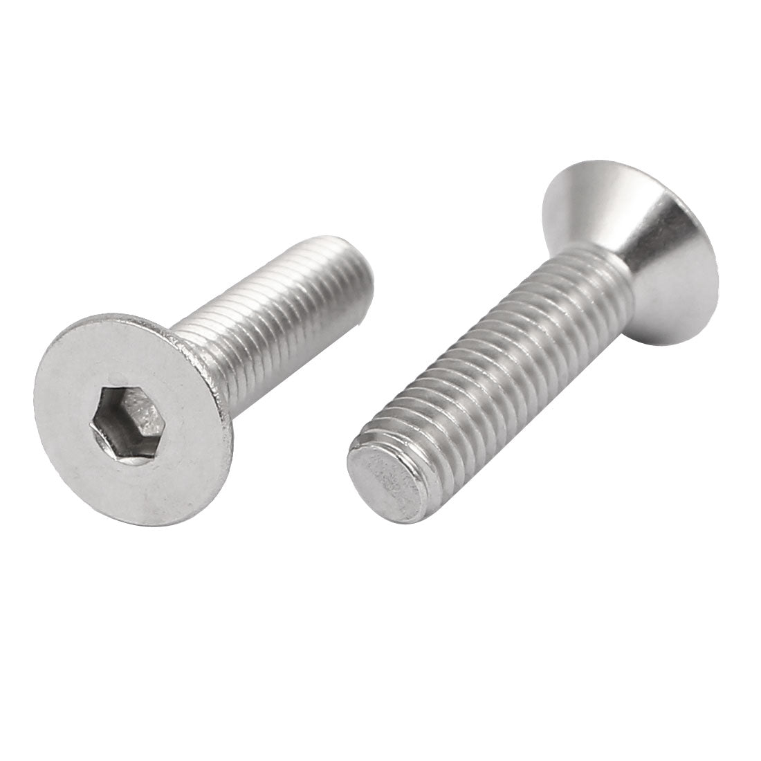 uxcell Uxcell M5x20mm 316 Stainless Steel Countersunk Flat Head Hex Socket Cap Screw 10pcs