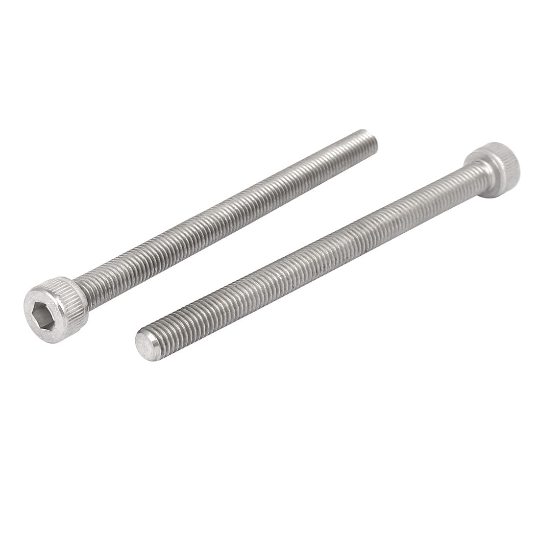 uxcell Uxcell M8x110mm Thread 304 Stainless Steel Hex Socket Head Cap Screw Bolt DIN912 5pcs