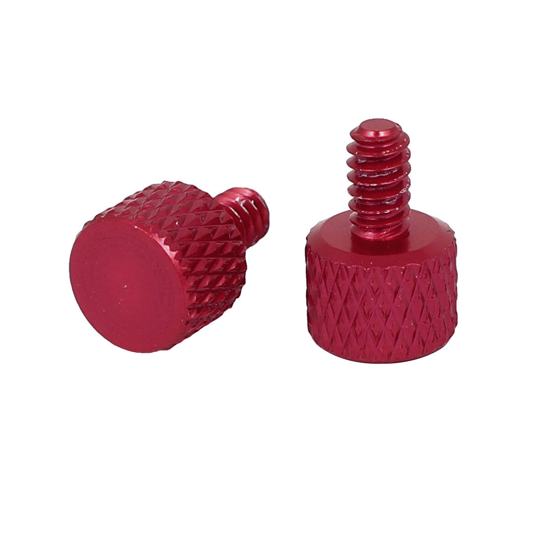 uxcell Uxcell Computer Graphics Card Flat Head Knurled Thumb Screws Wine Red 6#-32 4pcs