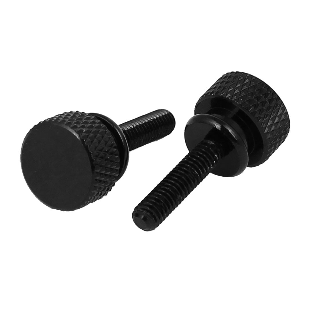 uxcell Uxcell Computer PC Case Shoulder Type Knurled Thumb Screw Black M4x16mm 10pcs