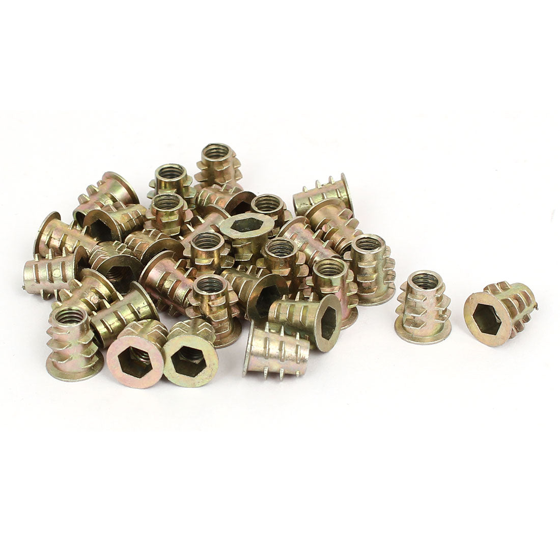 uxcell Uxcell M5 x 10mm Hex Socket Head Insert Screws E-Nuts Furniture Fittings 30pcs