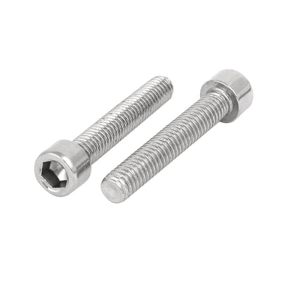 Harfington Uxcell M6x35mm 304 Stainless Steel Fully Thread Hex Socket Cap Head Screws Bolts 20pcs