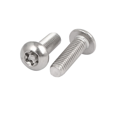 Harfington Uxcell M5x16mm 304 Stainless Steel Button Head Torx Security Tamper Proof Screws 30pcs