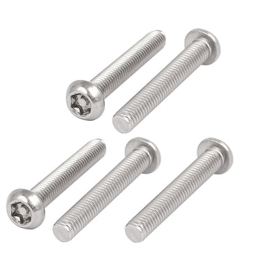 uxcell Uxcell 5 Stück M6x40mm 304 Edelstahl Linsenkopf Torx Schrauben Linsenschrauben DE de