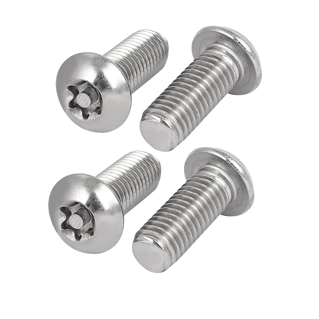 uxcell Uxcell 4 Stück M10x25mm 304 Edelstahl Linsenkopf Torx Schrauben Linsenschrauben de