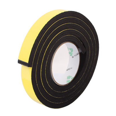 Harfington Uxcell 25mm x 10mm Single Sided Self Adhesive Shockproof Sponge Foam Tape 2M Length