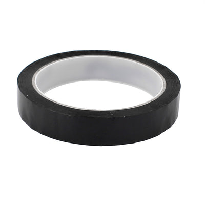 Harfington Uxcell 18mm Single Sided Strong Self Adhesive Mylar Tape 50M Black