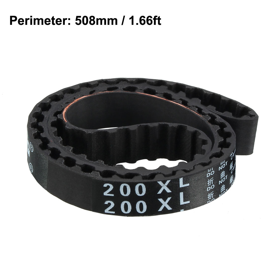 uxcell Uxcell 200XL Rubber Timing Belt Synchronous Closed Loop Timing Belt Pulleys 10mm Width