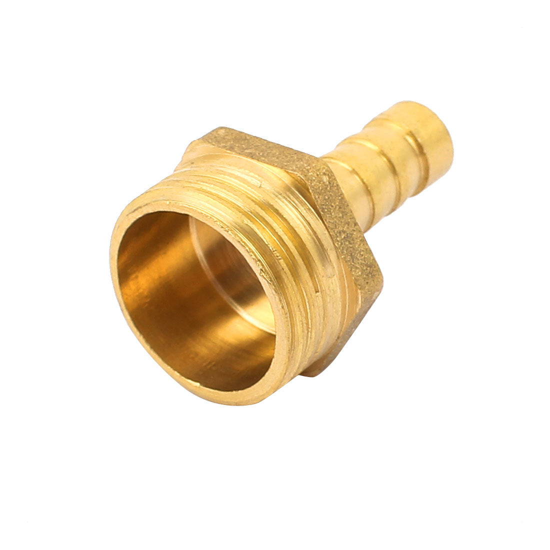 uxcell Uxcell Brass 1/2BSP Male Thread to 8mm Hose Barb Straight Fitting Adapter Coupler