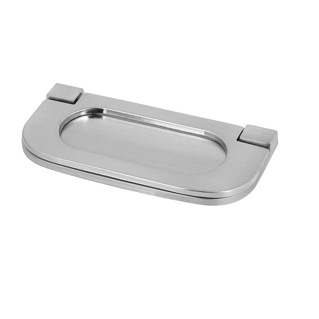 uxcell Uxcell Wardrobe Cupboard Concealed Hidden Recessed Grip Pull Handle Silver Tone 3" Long