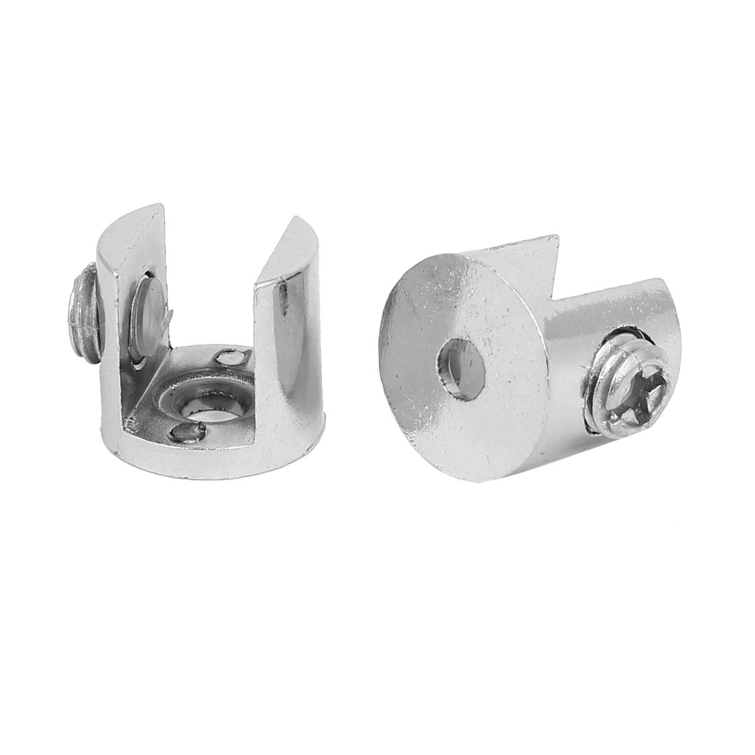 uxcell Uxcell Zinc Alloy Adjustable Shelf Clips Clamps Brackets 10pcs for 9mm-12mm Thick Glass