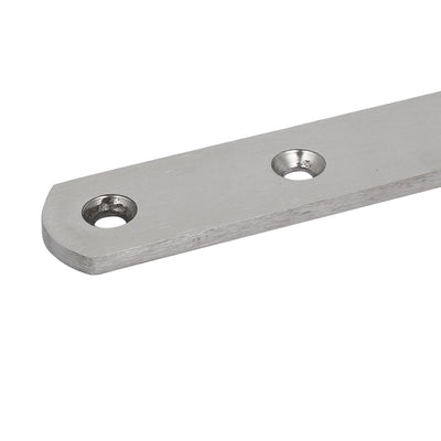 Harfington Uxcell 295mmx25mmx4mm Stainless Steel Straight Flat Fixing Mending Plates Brackets 2pcs