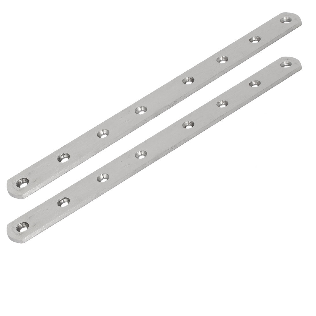 uxcell Uxcell 295mmx25mmx4mm Stainless Steel Straight Flat Fixing Mending Plates Brackets 2pcs