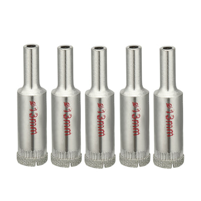 Harfington Uxcell Diamond Coated Glass Hole Saw Drills Bits for Ceramic Tile