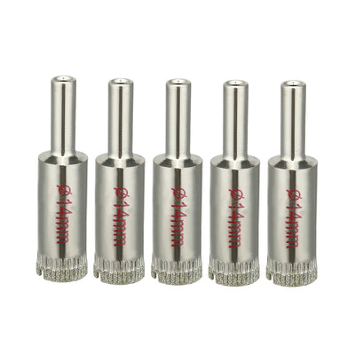 Harfington Uxcell Diamond Coated Glass Hole Saw Drills Bits for Ceramic Tile