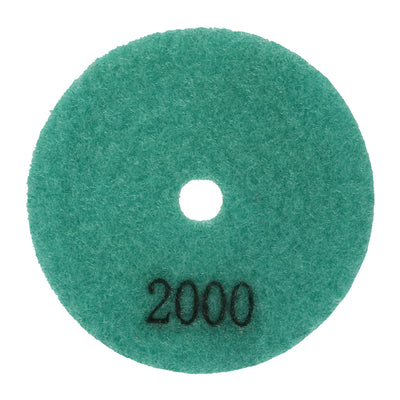 Harfington Uxcell 3-inch Diamond Wet Polishing Pad Disc Grit 2000 10pcs for Granite Stone Concrete