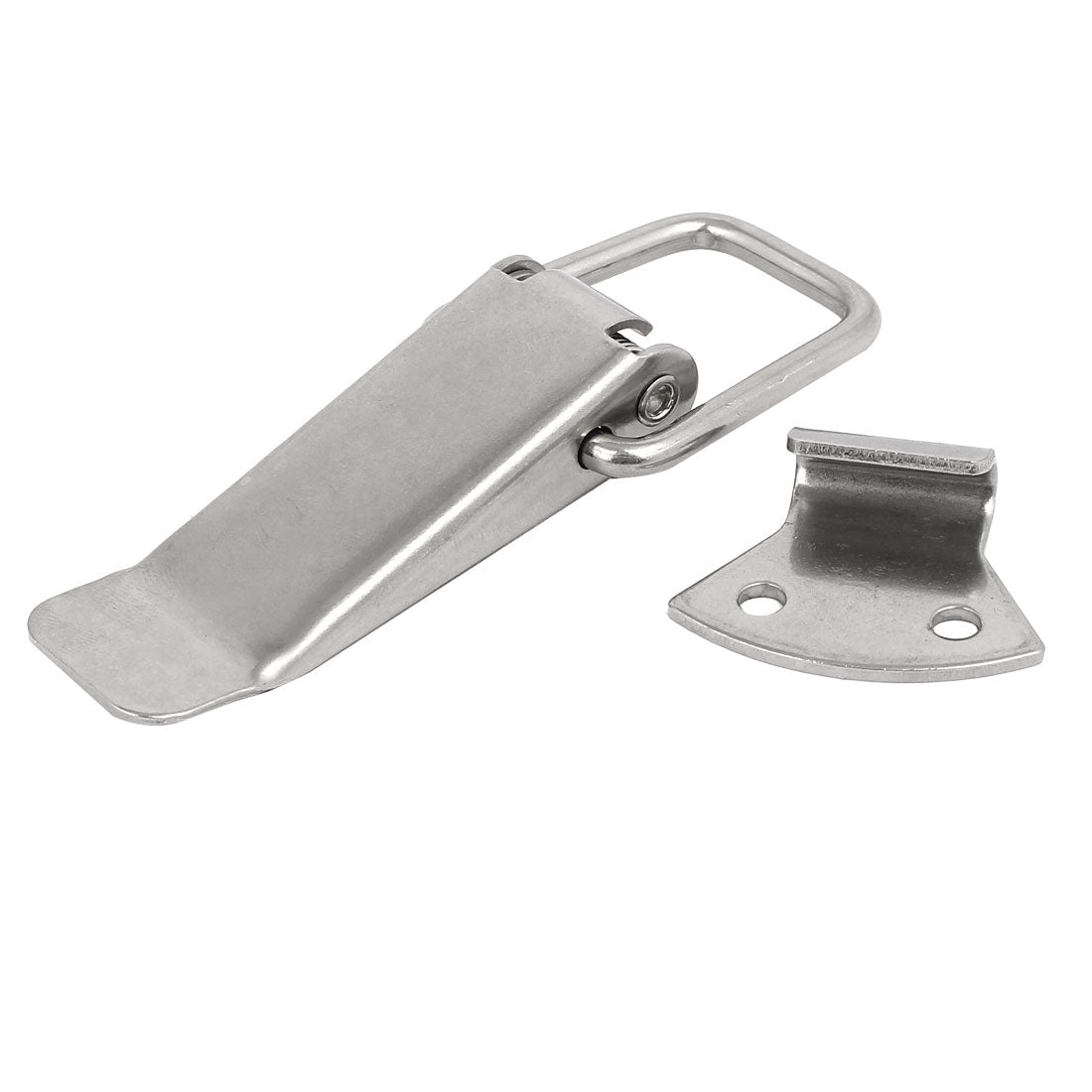 uxcell Uxcell 5-inch 201 Stainless Steel Spring Loaded Toggle Latch Catch for Box Chest Trunk