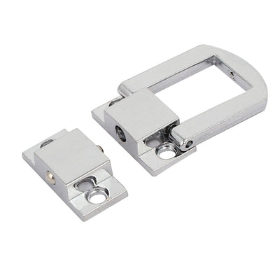 Harfington Uxcell Wooden Case Toolbox Alloy Toggle Latches Hasp Lock Silver Tone 24x20x6mm 2pcs