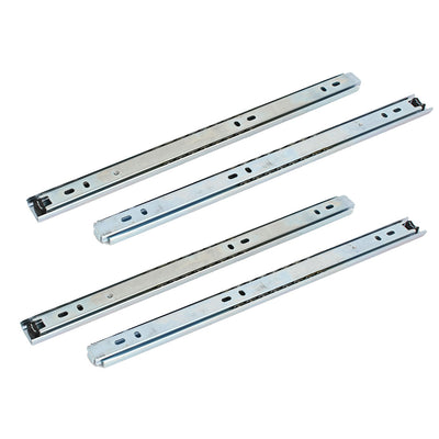 uxcell Uxcell Cabinet Drawer 2-Section Telescopic Ball Bearing Slides Rail Track 14'' Length 4pcs