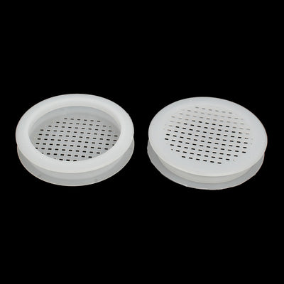 Harfington Uxcell Furniture Cupboard Plastic Round Perforated Mesh Air Vents Louver Ventilation 10mm 15pcs