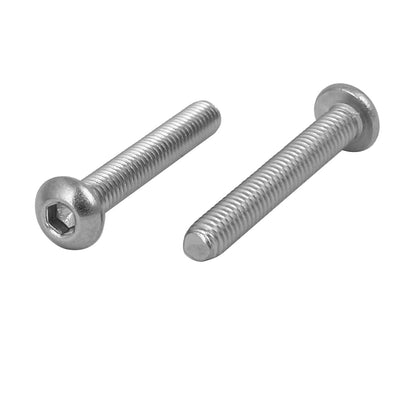 Harfington Uxcell M3 x 20mm 304 Stainless Steel Hex Socket Button Head Cap Screws Bolts 60PCS