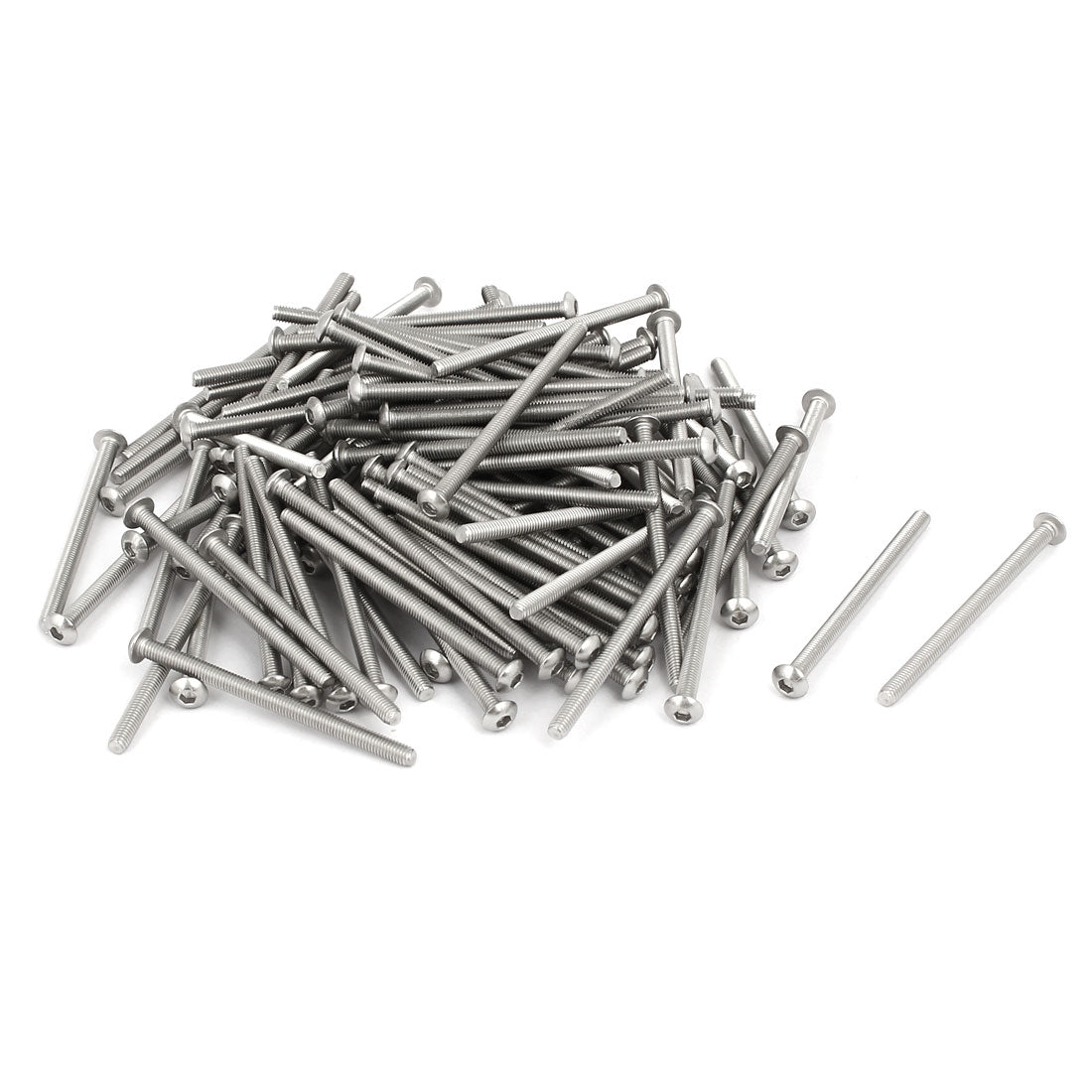 uxcell Uxcell 120pcs M3x45mm 304 Edelstahl Knopf Kopf Innensechskantschrauben Befestiger de