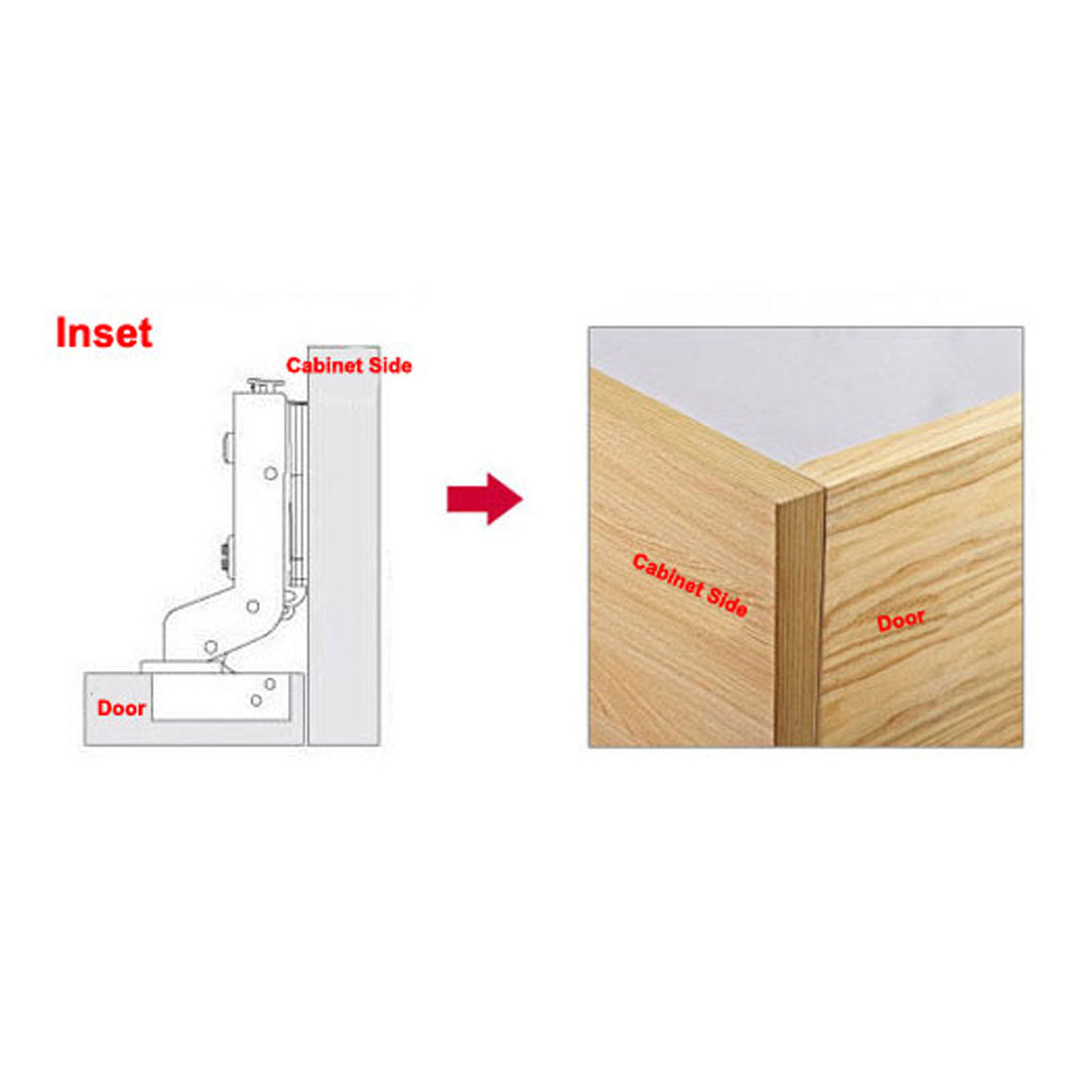 uxcell Uxcell 105mmx63mmx33mm Metal Concealed Self Close Inset Cabinet Door Hinges 2pcs