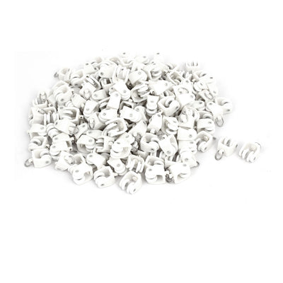 Harfington Uxcell 12.5mm Dia Twin Wheel Curtain Track Carrier Rollers Gliders White 200pcs