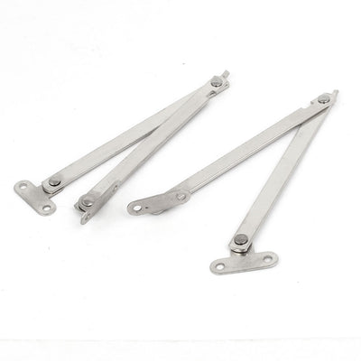 Harfington Uxcell Cupboard Furniture Metal Lid Support Hinge Stay Silver Tone 220mm Length 1 Pair