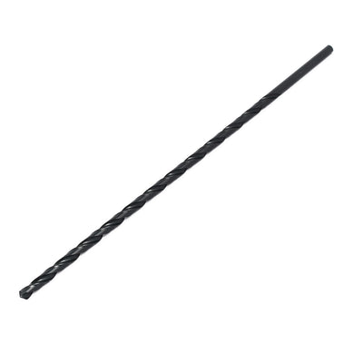 Harfington Uxcell 5.5mm Drilling Dia 250mm Length HSS Straight Round Shank Twist Drill Bit Black