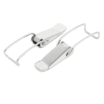 Harfington Uxcell Chest Box Stainless Steel Toggle Latches Catch Hasp Clamp 118x34x20mm 8pcs