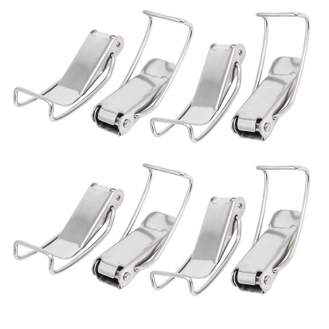 uxcell Uxcell Chest Box Stainless Steel Toggle Latches Catch Hasp Clamp 118x34x20mm 8pcs