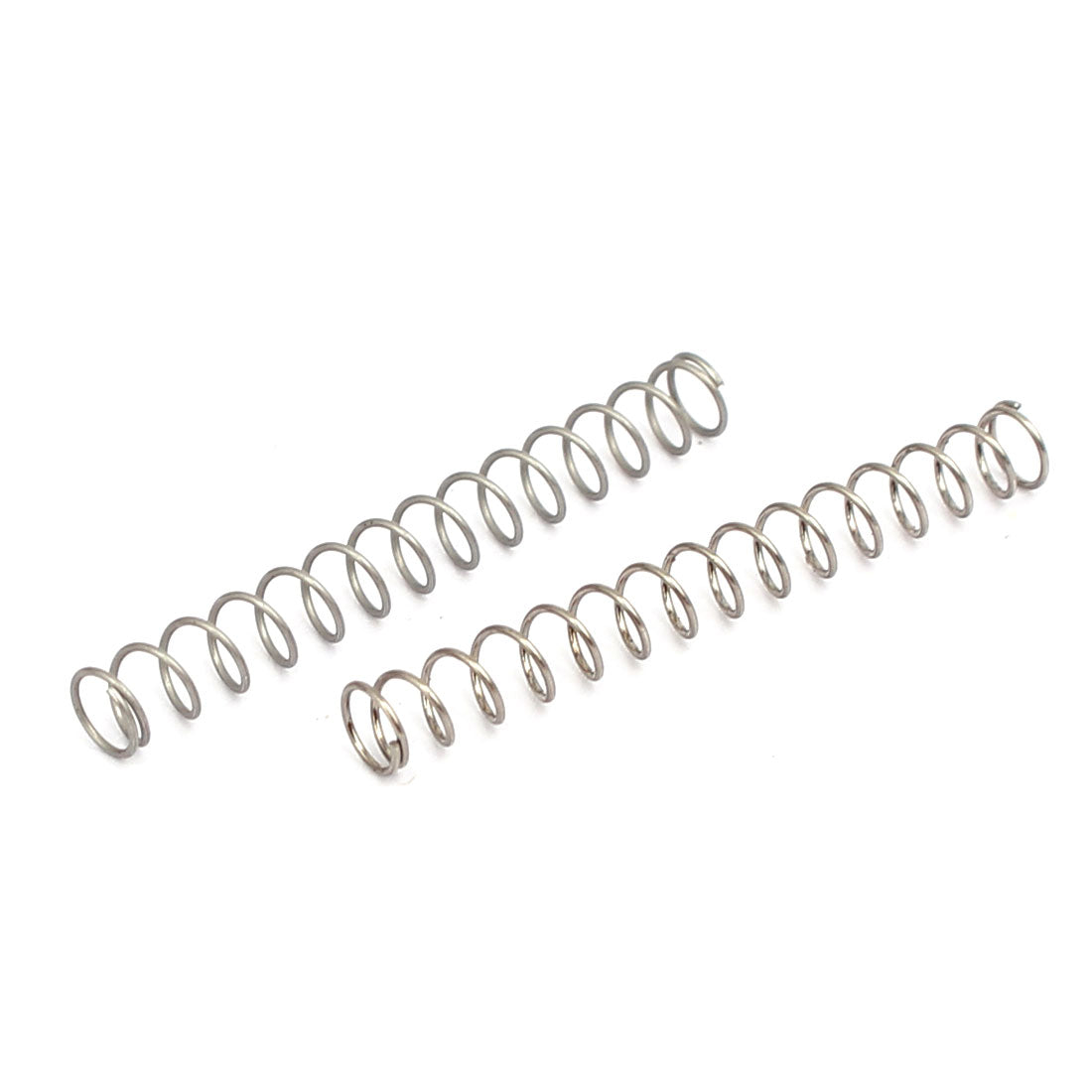 uxcell Uxcell 0.3mmx3mmx25mm 304 Stainless Steel Compression Springs Silver Tone 10pcs