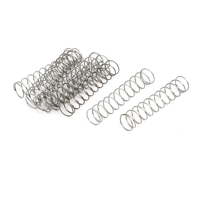 Harfington Uxcell 0.4mmx8mmx40mm 304 Stainless Steel Compression Springs 10pcs