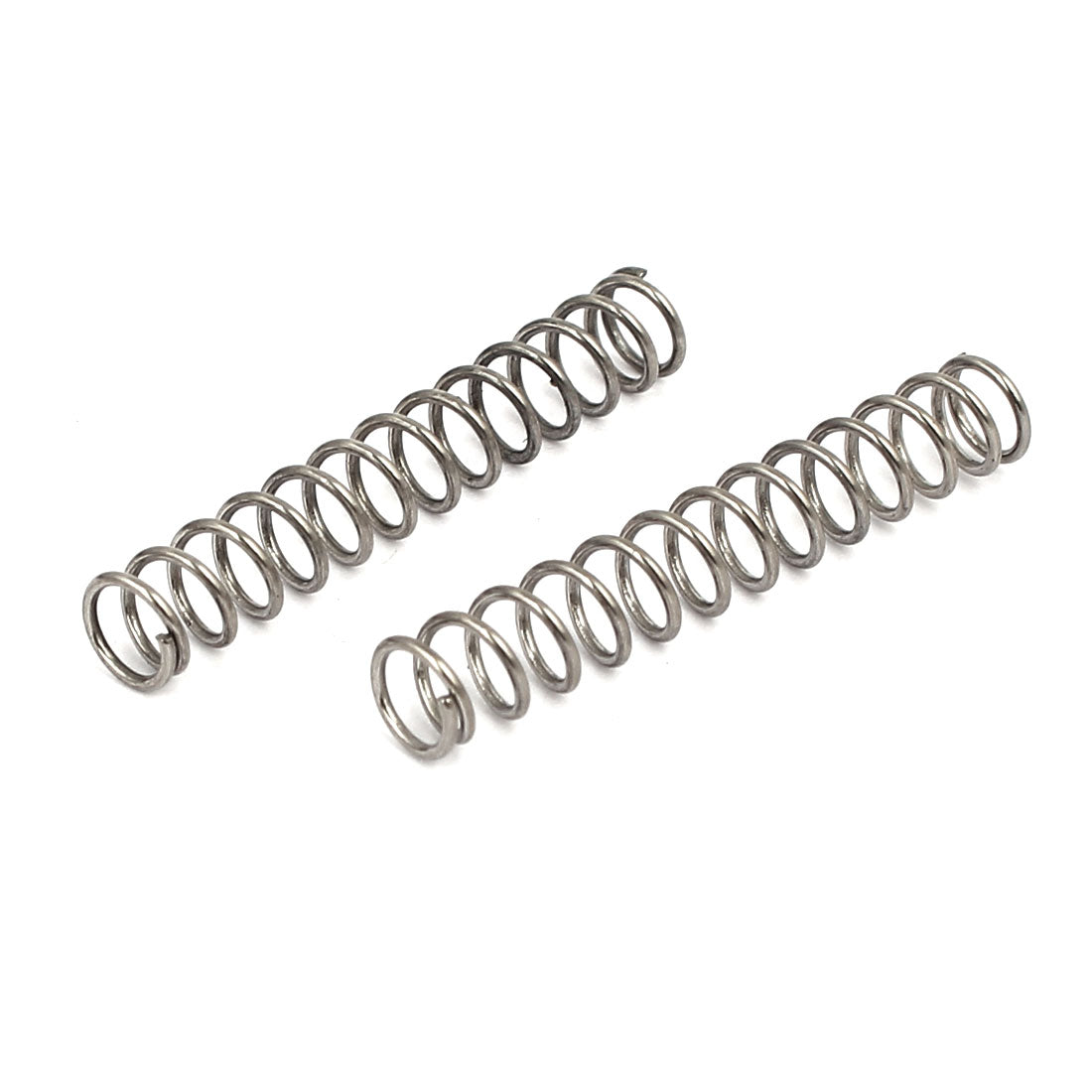 uxcell Uxcell 0.6mmx5mmx30mm 304 Stainless Steel Compression Springs 10pcs