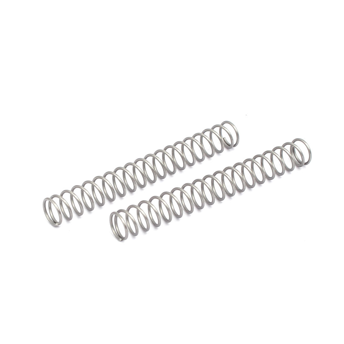 uxcell Uxcell 0.6mmx6mmx45mm 304 Stainless Steel Compression Springs Silver Tone 10pcs