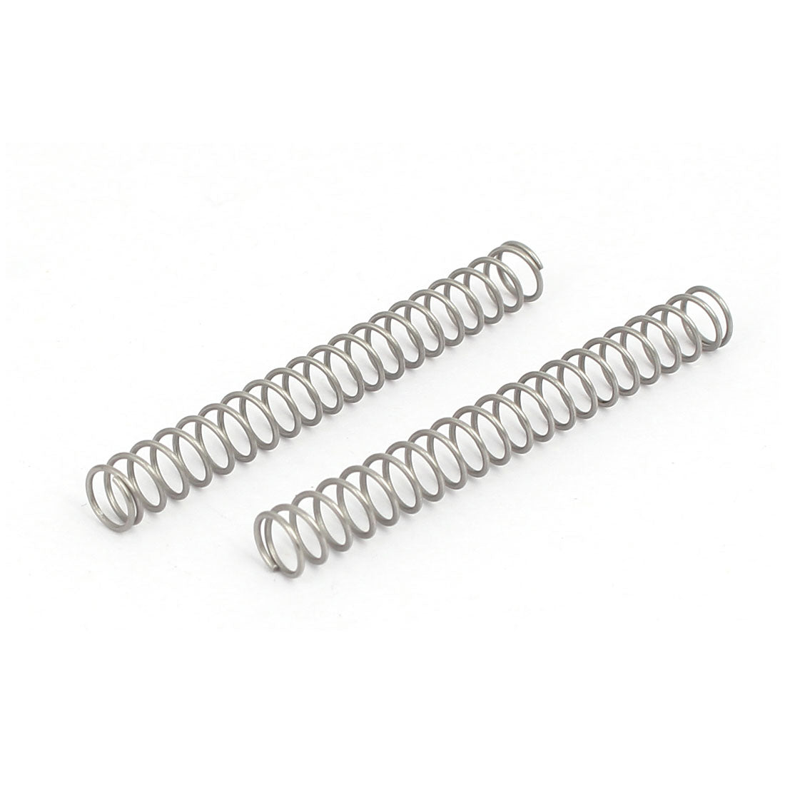 uxcell Uxcell 0.6mmx6mmx50mm 304 Stainless Steel Compression Springs Silver Tone 10pcs