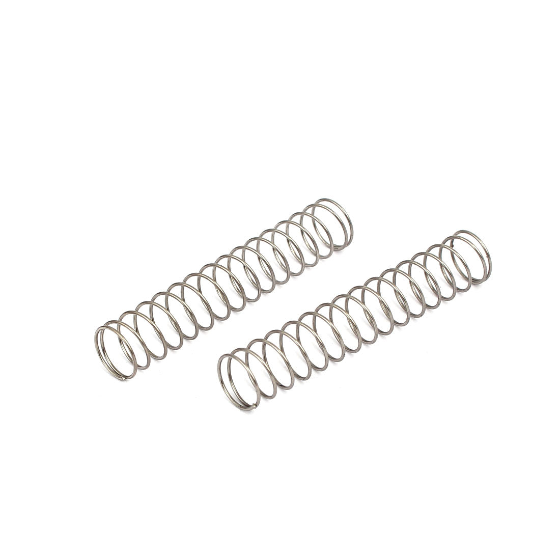 uxcell Uxcell 0.6mmx10mmx50mm 304 Stainless Steel Compression Springs 10pcs