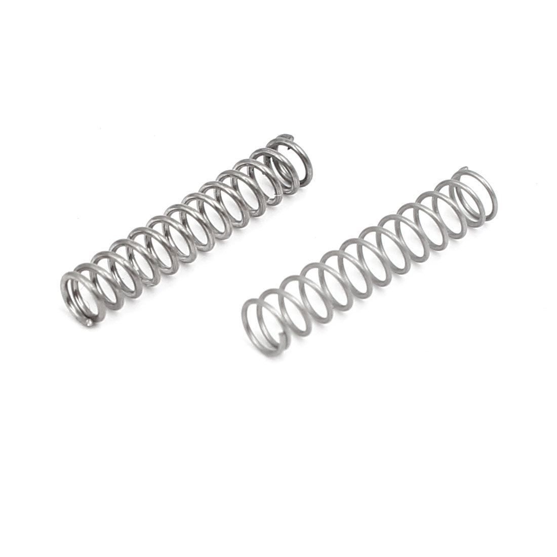 uxcell Uxcell 0.3mmx3mmx15mm 304 Stainless Steel Compression Springs Silver Tone 20pcs